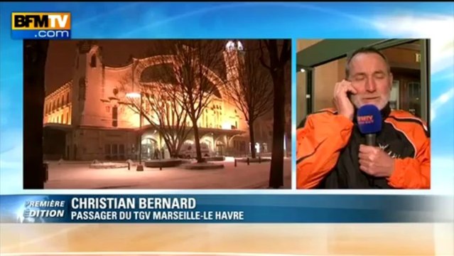 Bernard, passager du TGV Marseille-Le Havre et bloqué à Rouen depuis 24 heures - 12/03