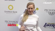 Wendi McLendon-Covey Lakers Casino Night After Lakers-Bull Game March 10, 2013