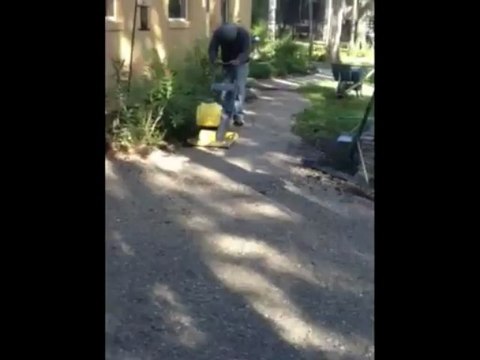 On Site Prepping the Area - A Better Paver: Great Patios, Driveways, Pergolas - Altamonte Springs FL