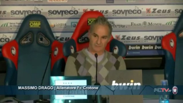 Fc Crotone | Sala stampa, Massimo Drago in conferenza