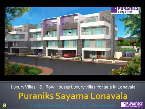 3 & 4 BHK Row Villas in Lonavala Pune