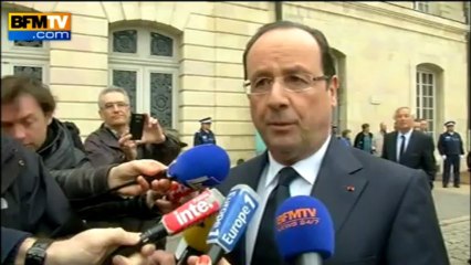 Hollande: à "intempéries exceptionnelles, dispositifs exceptionnels"