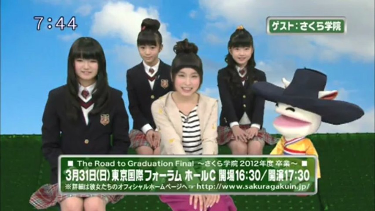 sakusaku 2013.03.12　オリオン座を見つけると幸せになります　さくら学院　BABY METAL登場