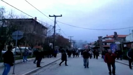 Επίθεση των ΜΑΤ ,  Ιερισσός 07-03-2013,  βίντεο 4