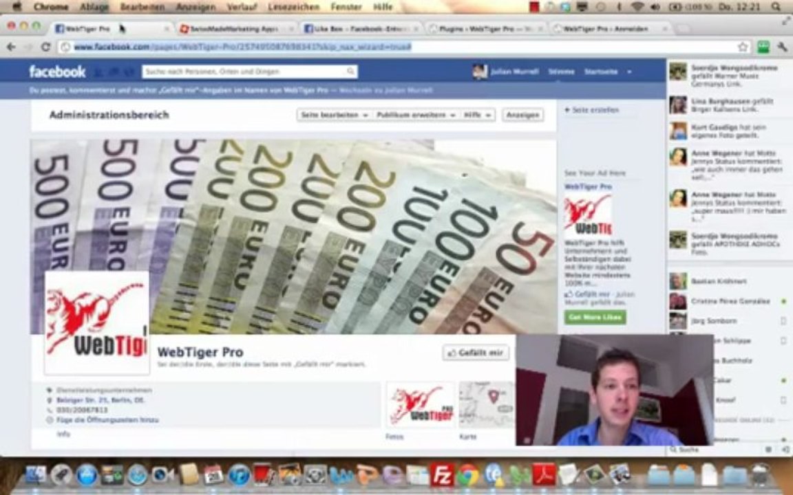 Facebook Fanseite übearbeiten