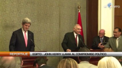 Egipto: John Kerry llama al compromiso político