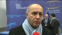 Syrie - Interview de Laurent Fabius (Conseil Affaires étrangères, Bruxelles - 11.03.2013)