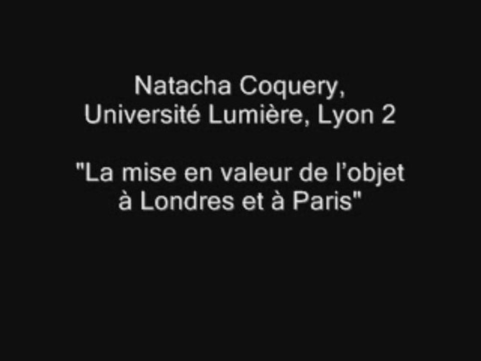 05.03.13 n°1 - Séminaire histoire de la mode et du vêtement - La mode : objet d’études ? (II) - Séance du 5 mars 2013 - Première partie