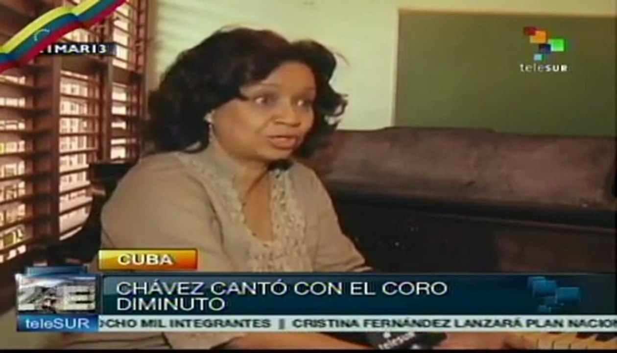 Cuba: niños cantores rinden homenaje a Chávez