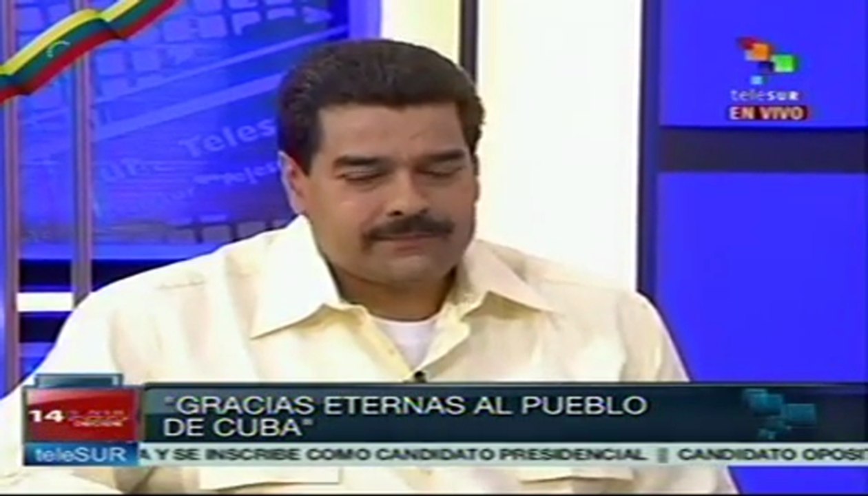Quien decidió dejarme aquí fue el Comandante Chávez: Maduro