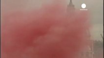 Pink smoke protest at the Vatican calls for women priests