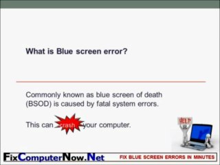 blue screen fix