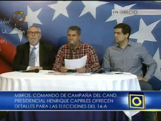 Falcón: se preparaba contra Capriles una emboscada en las inmediaciones o instalaciones del CNE