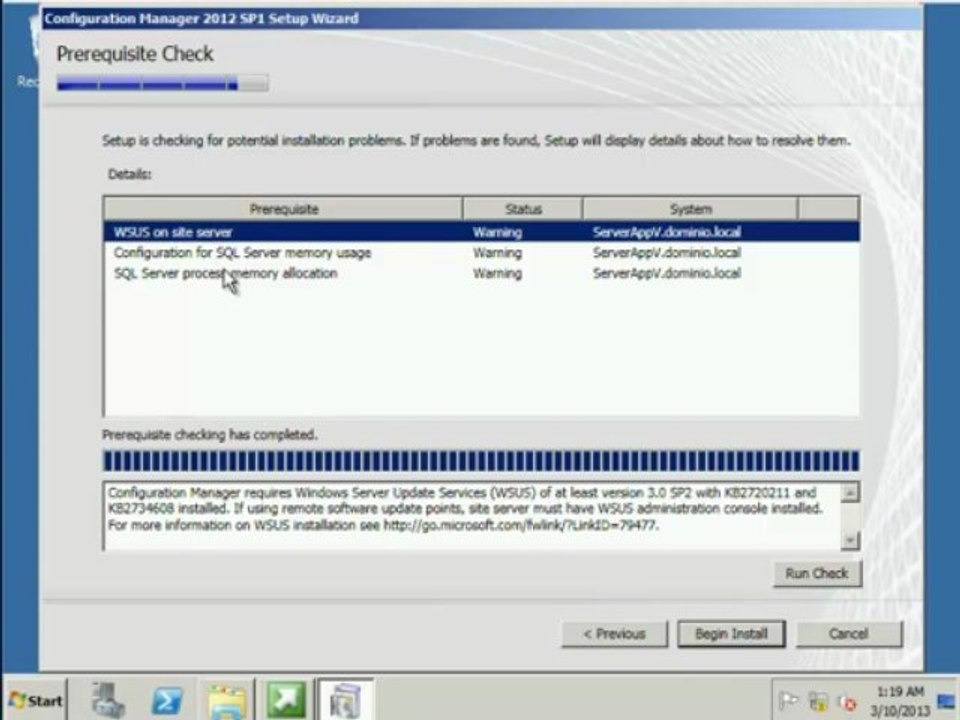 Actualizar System Center Configuration Manager 2012 a Services Pack 1 (SP1)
