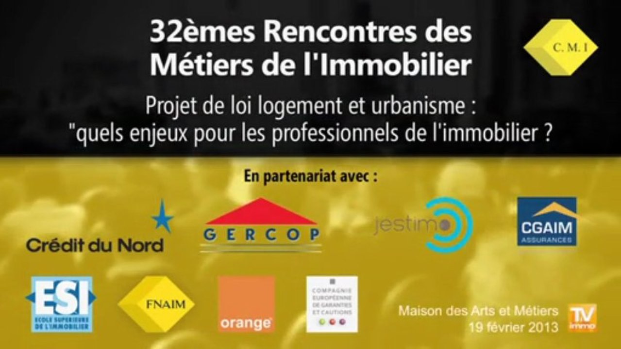 #TiVimmo - 1/4 Projet de loi Duflot  "Quels enjeux pour le professionnels de l'immobilier"