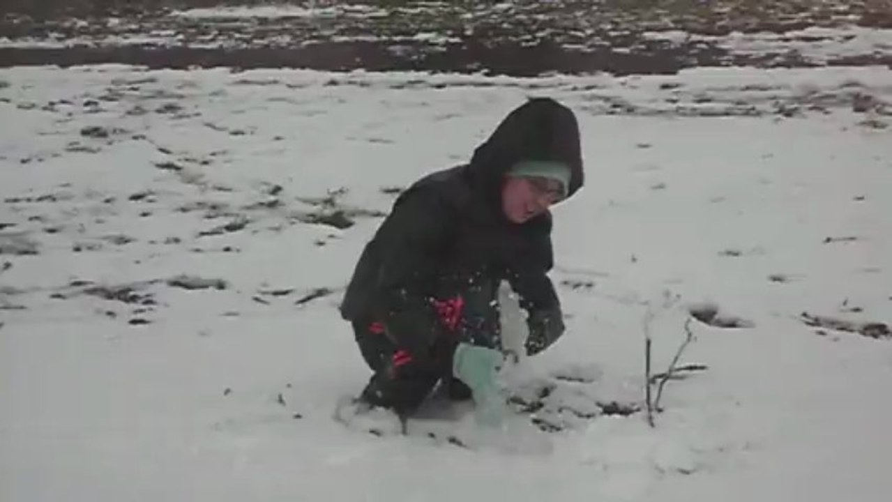 neige avec mon frere