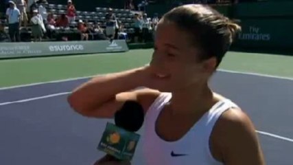 Intervista Errani - Post Match contro la Bartoli - Indian Wells 2013 - Livetennis.it