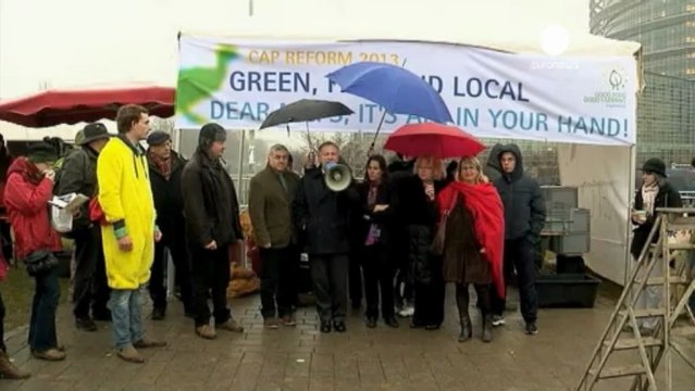 Small farmers protest over 'unfair' EU farm subsidies