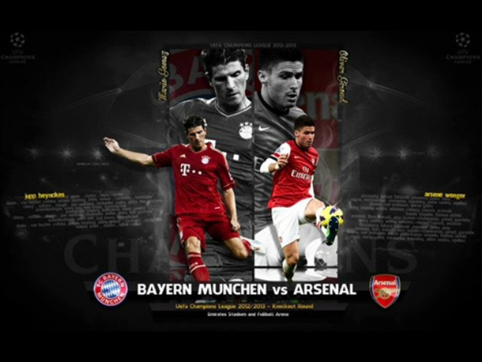 Watch Bayern München vs Arsenal Champions League 13 March 2013 Live Stream Online