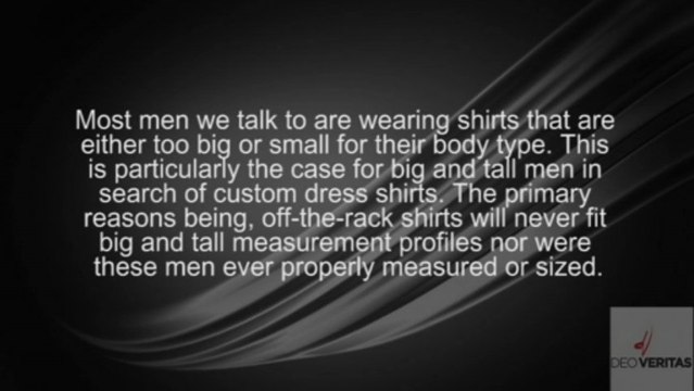 Ensure the best fit of customized shirts for big and tall men