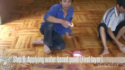 Sàn gỗ tự nhiên Romana - Sản xuất và hoàn thiện thủ công