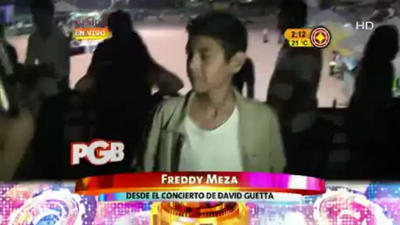Freddy Meza desde el concierto David Guetta (Parte 1)