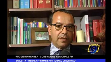 Barletta | Mennea: " Primarie un torneo di burraco"