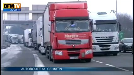 Somme : les intempéries bloquent 2.500 automobiles sur la A1 - 13/03