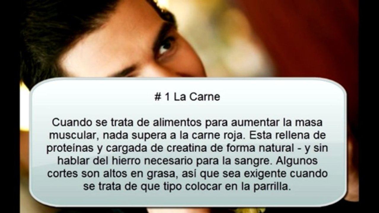 7 Alimentos  para dietas para aumentar masa muscular