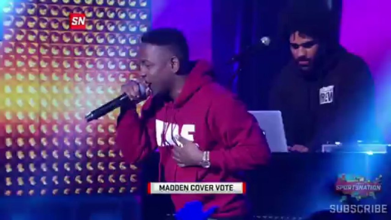 Kendrick Lamar "Poetic Justice" Live @ ESPN "Sports Nation", 03-11-2013 Pt.1