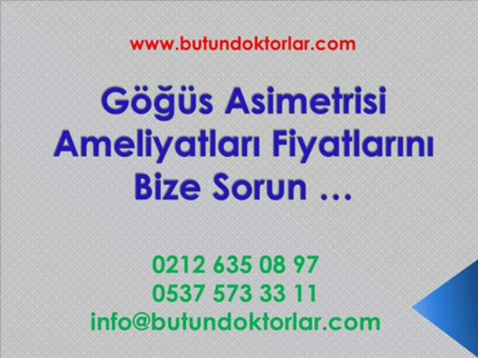 Göğüs Asimetrisi,Meme Asimetrisi,info@butundoktorlar.com