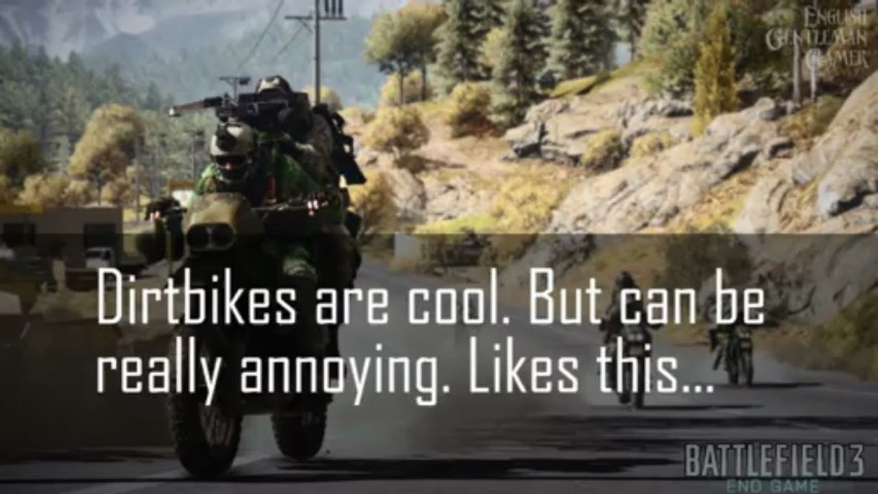 Battlefield 3 End Game - Combating Dirt Bikes