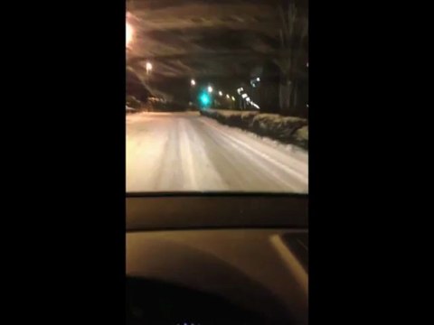 Neige : la réalité le 12 mars 2013 au soir Trajet Roissy direction Garches (92)