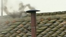 Vatican pilgrims see black smoke