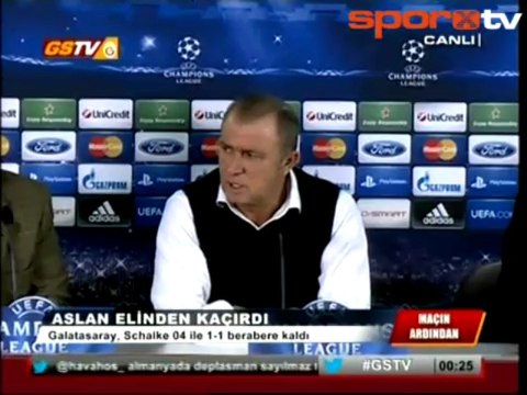Fatih Terim - Galatasaray 1 - 1 Schalke.. (Maç Sonu Yorumu) 20.02.2013