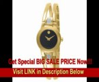 [SPECIAL DISCOUNT] Movado Women's 604984 Amorosa Gold-Plated Diamond Accented Bangle Bracelet Watch