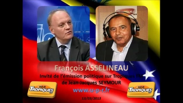 François Asselineau invité de Jean-Jacques SEYMOUR sur Tropiques FM