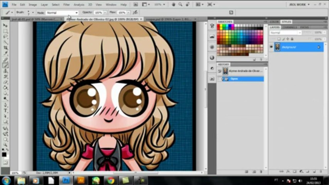 speedart - cute little couple - part 03