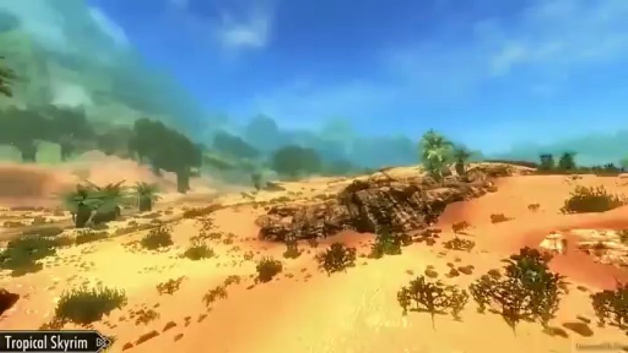 The Elder Scrolls 5 : Skyrim - Bordeciel transformée en jungle tropicale