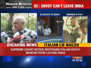 Supreme Court's notice to Italian Envoy
