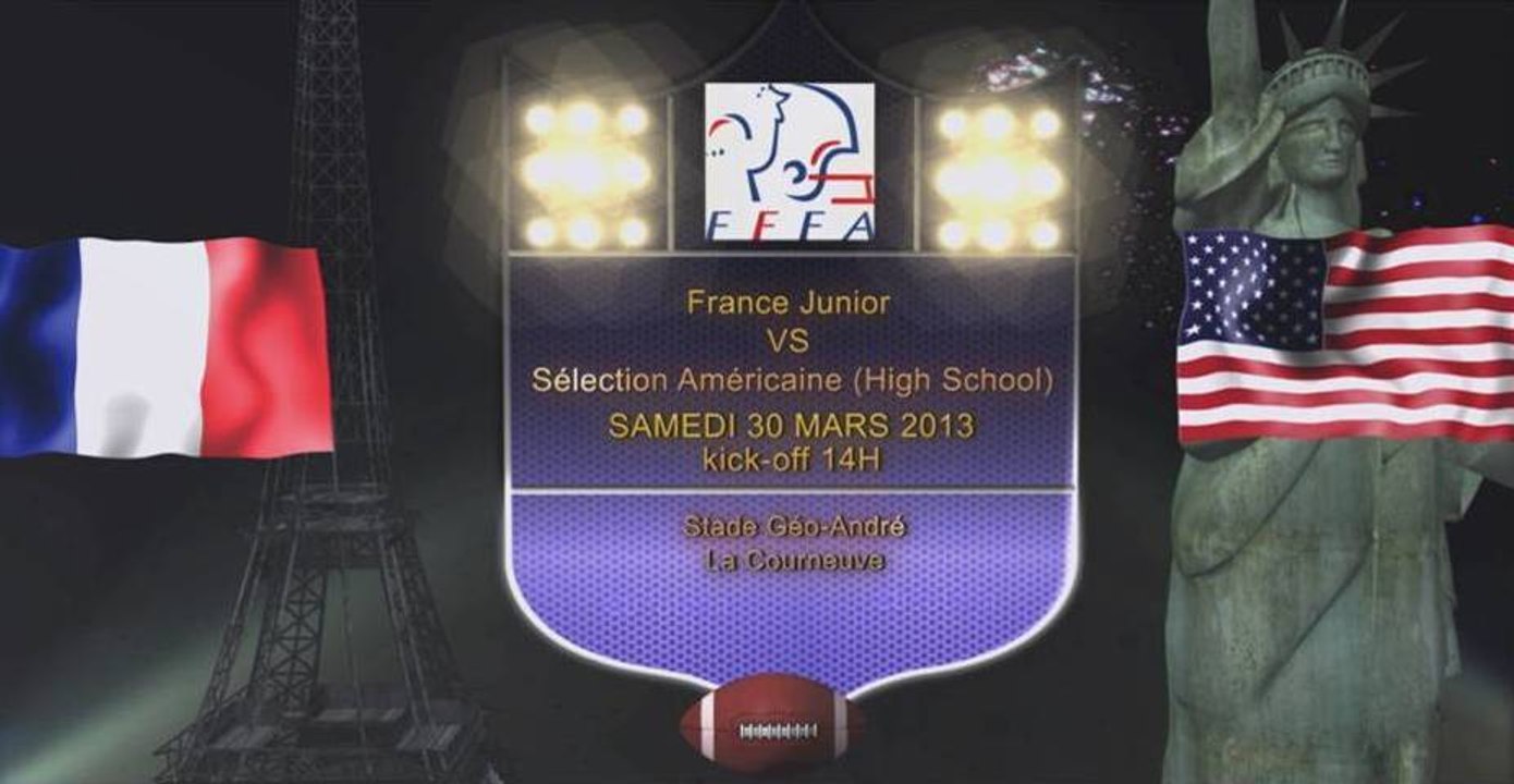 Teaser Match EDF Junior Vs Sélection Américain High School