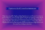 Hyaluronic Acid Creams from hylunia.com