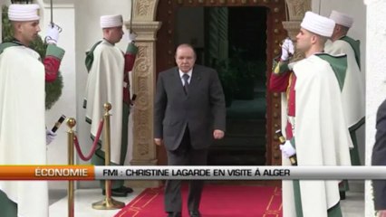 Christine Lagarde en visite à Alger