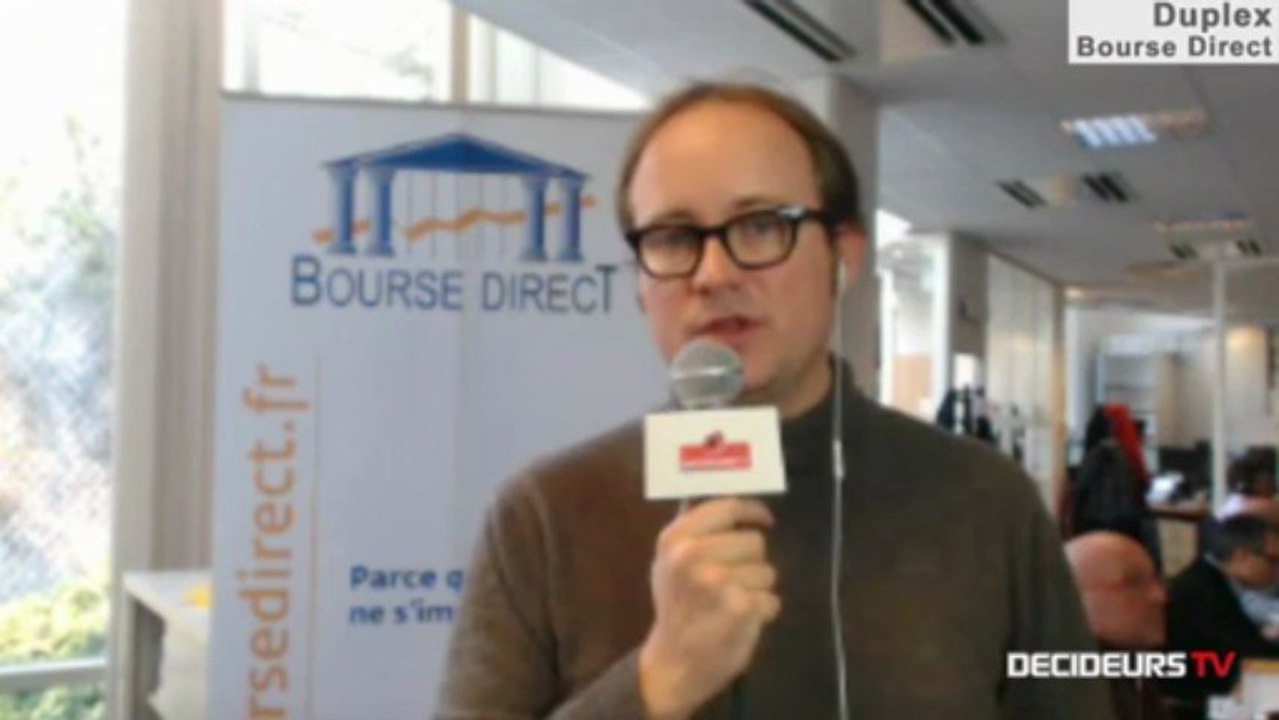 14/03/13 : Les Experts de Bourse Direct dans l'émission "Duplex Bourse" sur Décideurs TV