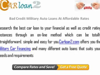 Bad Credit Military Auto Loans