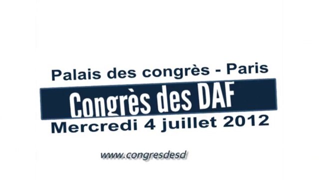 Présentation du Congrès des DAF - 2012