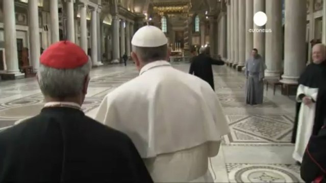 Francis starts his papacy with prayer at Santa Maria
