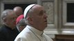 Pope Francis prays at Rome basilica