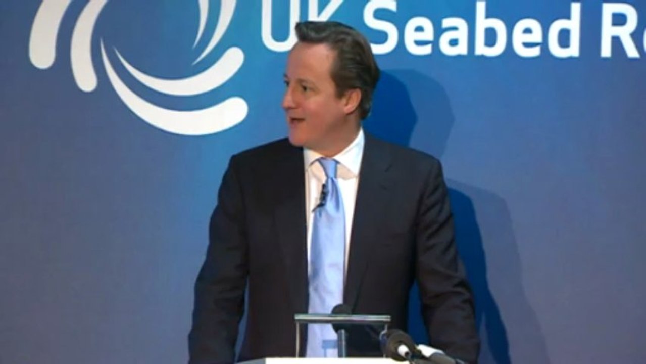 David Cameron cracks a joke about polymetallic nodules