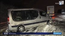 Un croque-mort reste bloqué 8 heures sur une route à cause de la neige.